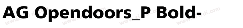 AG Opendoors_P Bold字体转换